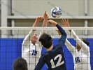Volleyball vs MHC  Wheaton Women's Volleyball vs Mount Holyoke College. - Photo by Keith Nordstrom : Wheaton, Volleyball